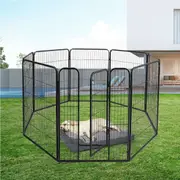 Pawz 8 Panel Pet Dog Playpen Puppy Exercise Cage Enclosure Fence Play Pen 48''