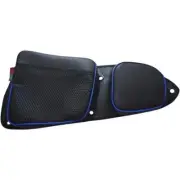 BS Sand Door Bag-Front-Black/ Blue for 2013 Polaris Ranger RZR XP 900 HO Jagged