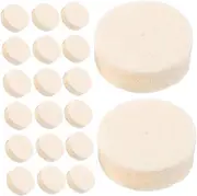 iplusmile 100pcs Wool Polishing Wheel Kit 1 Inch Diameter 8mm Thick Buffing Pads for Jewelry and Nail Art