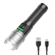 Rechargeable Flashlight 10000 High Lumens, Super Bright Flashlight Compact, F...