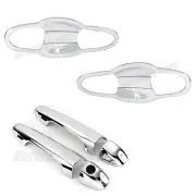 For 2016-2021 Toyota Tacoma 2-Doors Chrome Smart Lock Door Handle + Bowl Covers
