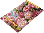 Summer Pink Daisies Decorative Rectangle Trays with Handles Trays for Eating for Jewelry Perfume for Dinner Serving Tea Preparation Set