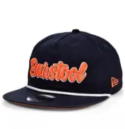 New Era Barstool Sports Navy Snap Back White Rope Orange Logo Hat