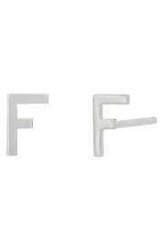 BYCHARI Large Initial Stud Earrings
