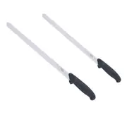 [Victorinox] Round Plain Edge Slicing Knife Fibrox Handle (Black) - 36cm