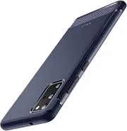 JETech Slim Fit Case for Samsung Galaxy S20 FE 5G 6.5-Inch, Thin Phone Cover with Shock-Absorption and Carbon Fiber Design (Blue)