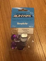 Simplicity Project Runway Gems Purple Sequins Beads Vintage RARE Craft NEW