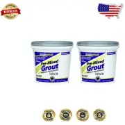 2-Pack 1-Quart Acrylic Grout - Stain & Crack Resistant for Tile and Countertops
