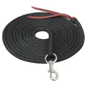 Weaver Silvertip Lunge Line w/Snap 1/2x22ft Black
