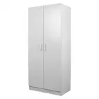 Design Square Modern 2-Door Multi-Purpose Wardrobe Closet Clothes Storage Cabine