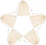 MOTHNUR 5Pcs Reusable Mesh Soap Bags for Foaming and Storage Compact Drawstring Pouches for Travel and Camping Exfoliating Soap Pouches Made of Skin Friendly Material