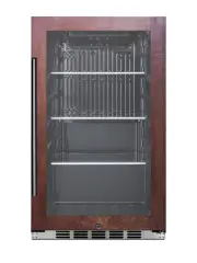 Summit SPR488BOSCSSPNR 19"W 3.13 Cu. Ft. Panel Ready Beverage - Panel Ready