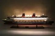 Disney Wonder with Lights Handmade Cruise Ship Model 40"