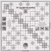 Creative Grids 10" Log Cabin Trim Tool Duo Square Sewing Quilting Ruler CGRJAW10