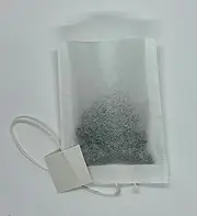 500 Empty Tea Bags 2.5” X 2.25” White Compostable, With String and Tag Tea Infuser for Loose Tea Herbs are Disposable Tea Strainer Bags Made of Wood (Pulp) Fibers.
