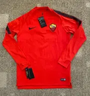 Mens Nike Dry Roma Soccer Long Sleeve 1/4 Zip Top Red Size Medium 914010-634