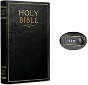 Fake Book Box - Small Safe Box with Combination Lock - Hidden Safe in Plain Sight - Diversion Safes - Secret Safes (Bible) (X-Large)