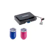 Kings 12V Travel Sandwich Press -Toasties -Grill+ Blue + Pink Travel Tumbler
