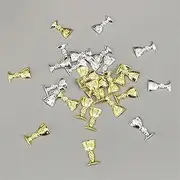 Party Decorations 10Pcs Jesus Fish Confetti Ichthys Christfish Cross Holy Grail Pigeon Beads for Baptism Christening First Communion Baby Shower (Color : Grail-GS, Size : 10Pcs)