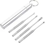 MOTHNUR 1 Set Suit Cleaning Tools Ear Cleaning Kit Ear Digging Tool Portable Ear Cleaning Cleaners Durable Ear Picks Reusable Ear Cleaner Silver Stainless Steel