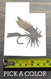 Fly Fishing Utah Sticker Decal 3.5" Trout Rainbow Hunter Abel Reels TFO Lamson