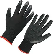 VINTORKY 1 Pair Gardening Gloves Working Gloves Utility Mechanic Gloves Garden Glove Protective Gloves Construction Gloves Handling Gloves Cleaning Gloves Weeding Gloves Emulsion Black