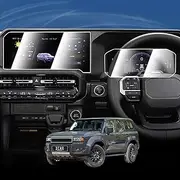 X-CAR Tempered Glass Dash Center Console Screen Protector for Toyota Prado 250 Series 2024-2025 Touchscreen Anti-Scratch Cover Accessories