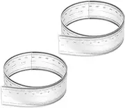 uxcell Film Flexible Ruler 70cm 0.1mm Scale with R Angle and Width Lines, 2 Pcs