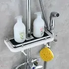 Pole Caddy Rack Storage Organiser Tray Holder Accessories Bathroom Shelf Shower