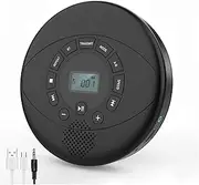 Generic Portable CD Player with Bluetooth, CD Music Player with Remote Control, FM Radio, Support AUX/USB, CD Boombox，Headphone Jack, CD Players for Home, Kids, Kpop, Gift (Black)