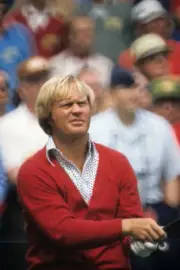 Jack Nicklaus in action during Friday play at Augusta Nation - 1973 Old Photo 1