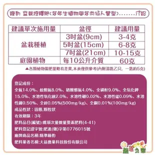 【蔬菜之家】花田綠地綠豹盆栽控釋肥300g(通用型、觀葉與盆栽花卉型、多年生植物與多肉仙人掌型)