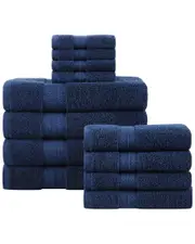 London Fog Signature Solid 12pc Towel Set