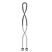 Headphone Silicone Anti-Lost Rope Hanging Neck Lanyard for SennheiserMomentum True Wireless 2 Earphone String Cord Strap Black