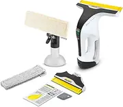 Kärcher WV 7 Signature Line Cordless Window Vacuum Cleaner, Battery Life: 100 Minutes, LED Charge Level Indicator, 2 Suction Nozzles, Spray Bottle with 2 Microfibre Covers, Dirt Scraper, 20 ml Window
