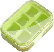 Baby Food Freezer Tray, Ice Trays Cube Maker 6 Grids with Lid, Reusable Flexible Freezer Holder for Home Kitchen Storage Drinks Coffee Cocktails