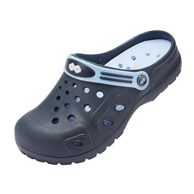 Men's and Women's Garden Clogs Shoes Slip-on 12 Wide Women/10 Wide Men Navy