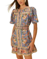 Farm Rio Tapestry Printed Mini Dress