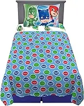 PJ Masks Kids Bedding Super Soft Microfiber Sheet Set, Microfiber, Multi-Color, 3 Piece Twin Size