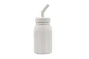 Melii Luxe Silicone Straw Bottle Kids Design BPA Free Soft - Ivory