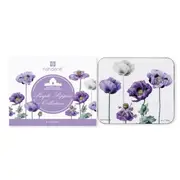 Ashdene Dining Kitchen Purple Poppies Cork Backed Coasters Set 4