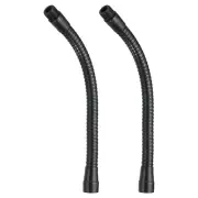 10" Microphone Gooseneck 2Pcs 5/8-27 Thread Thread Flexible Tube Extension Black