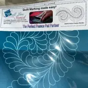Fancy Feather Border #30472 Quilting Stencil Full Line Stencil 16”x18”