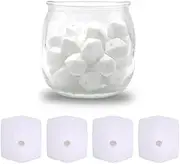 YOKUSHI 40Pcs Hexagon Silicone Beads Bulk, 14mm White Silicone Hexagon Beads for Keychain Making Bulk Loose Beads Rubber Beads Silicone Focal Beads for Pens Necklace Bracelet (White)
