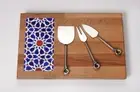 ANALIYA Cheese Board and Knife Set