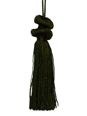 Conso Princess 21320 L50 KHAKI GREEN Decorative Double Bell 4" Tassel 3" Loop