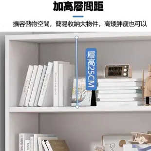 【E家工廠】書架 書櫃 收納架 展示書架 簡易書架 落地書架 櫃子 藍松色儲藏櫃(243-KC三格櫃（白色）)