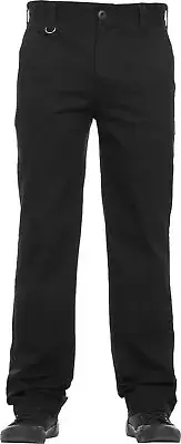 MODUS SLIM STRAIGHT FIT WORK PANTS BLACK STRETCH KINGPIN SKATE SHOP FREE POST AU
