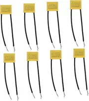 Alipis 8pcs Enclosed Capacitor Flexible Wire 0.33uf 275v Safety Compliant for Electrical Safety Guidelines