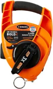 G3X150BOLD Bold Chalk Line Reel with 3X1 Rewind, 12-Ounce Chalk Capacity, 150-Fo